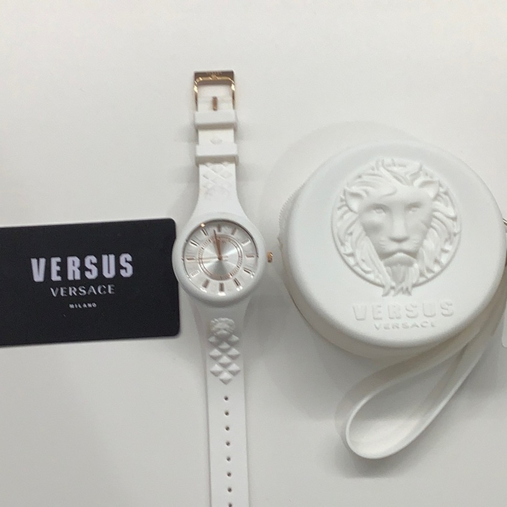 Versus Versace Women’s Fire Island Quartz Silicone Strap